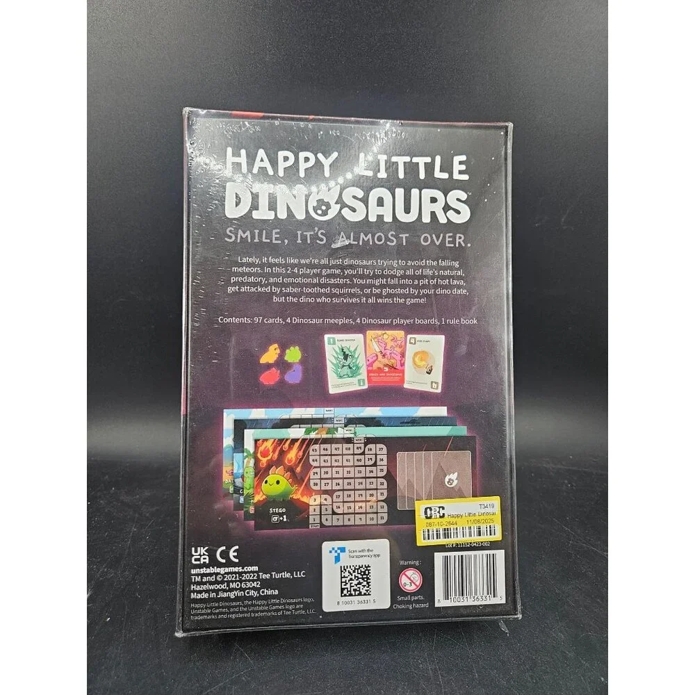 Happy Little Dinosaurs Card Game By Unstable Games Family & Party Fun Game